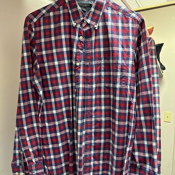 BANANA REPUBLIC SOFT WASH Shirt size L - Picture 2 of 5